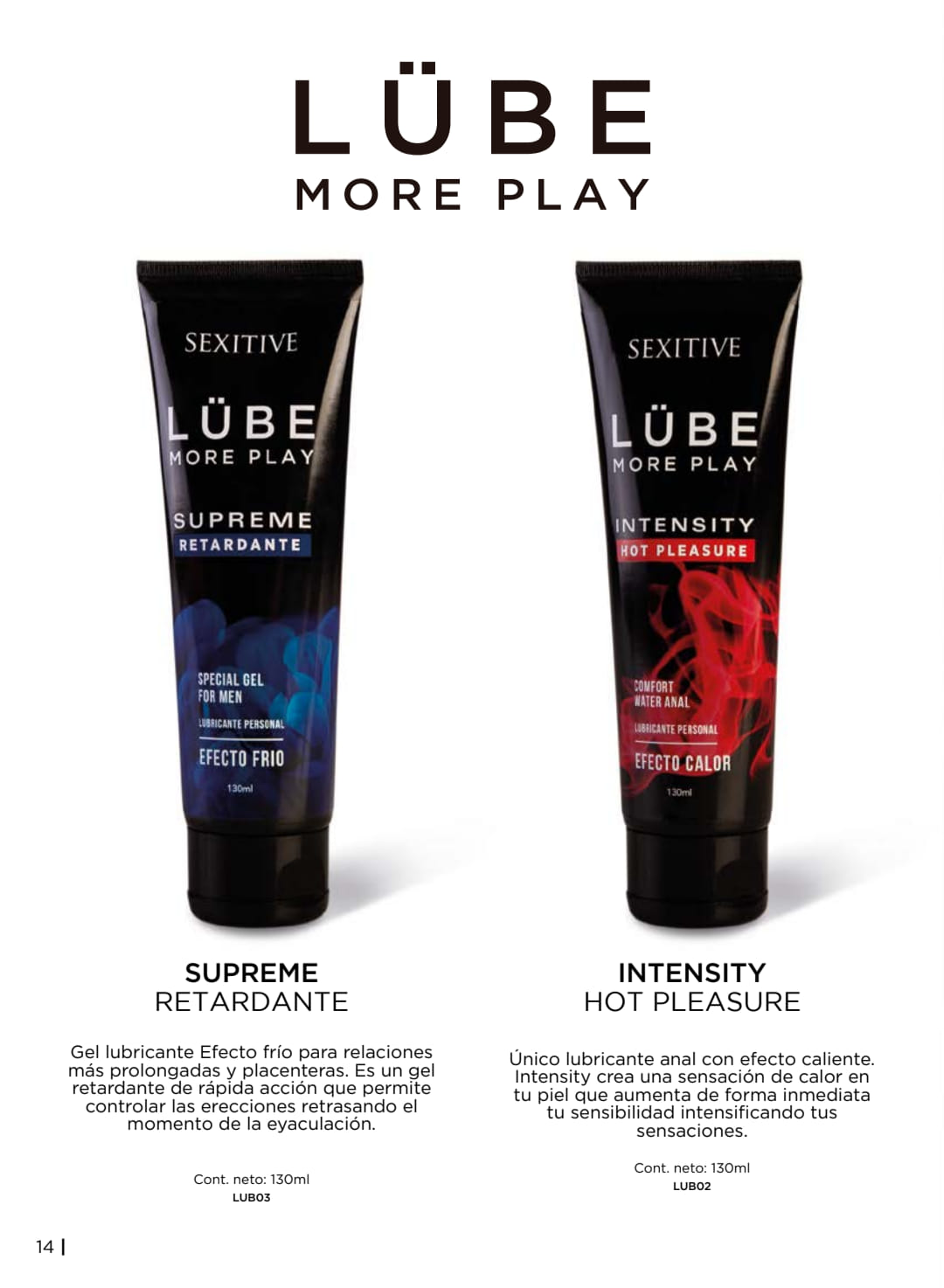 Gel Lubricante Lube Intensity (Calor) 130Ml